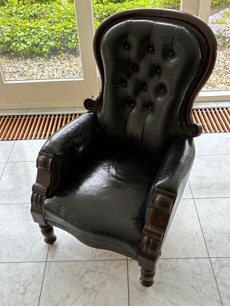Oorfauteuil Engelse stijl, Ophalen, Gebruikt, 75 tot 100 cm, Engelse stijl