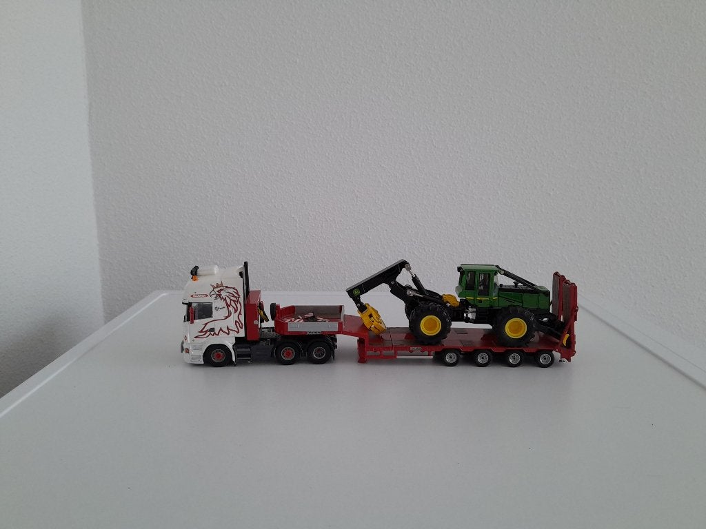 Scania Topline Bostrand Transport met semitrailer en lading, Verzenden, Nieuw, Bus of Vrachtwagen, Tekno