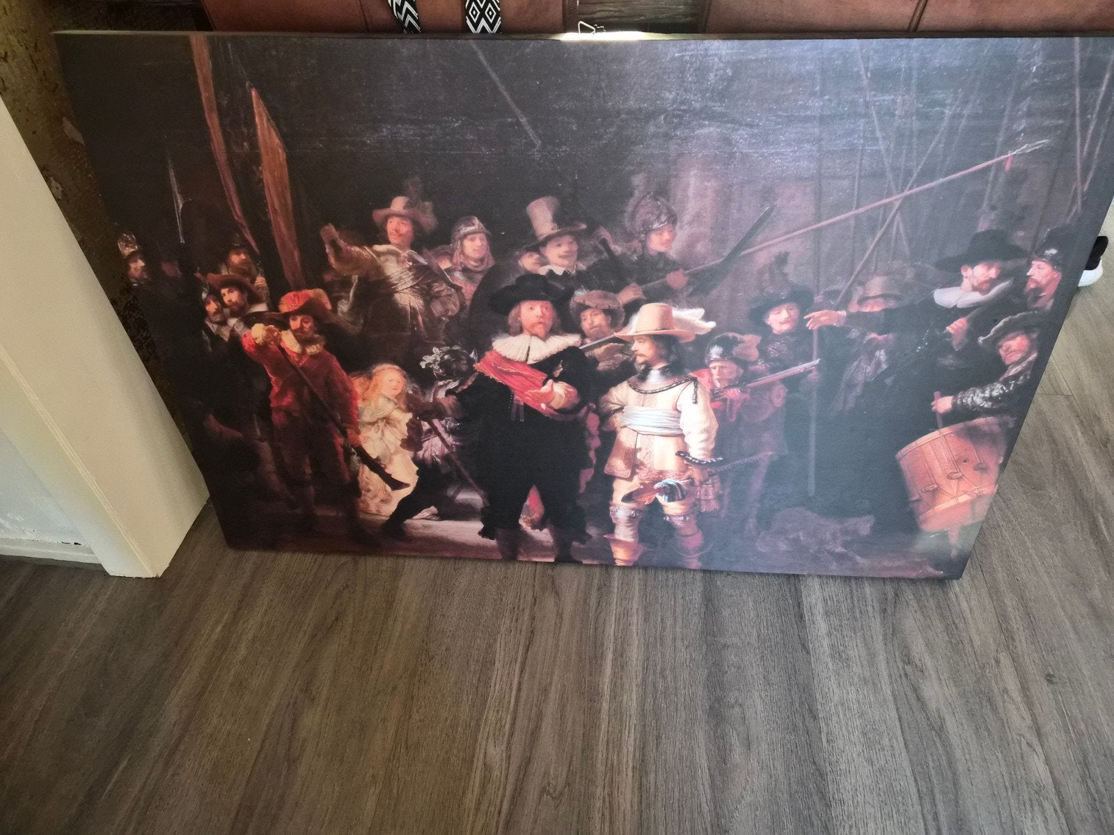 De Nachtwacht op canvas - 75x115 cm, Ophalen, Doek, Portret of Personen, Klassiek