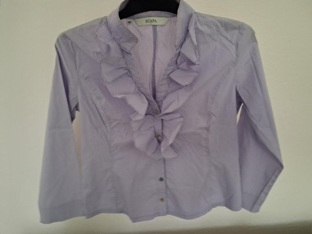 Scapa Lili Streep Blouse Dames, Kleding | Dames, Maat 38/40 (M), Scapa, Paars, Ophalen of Verzenden