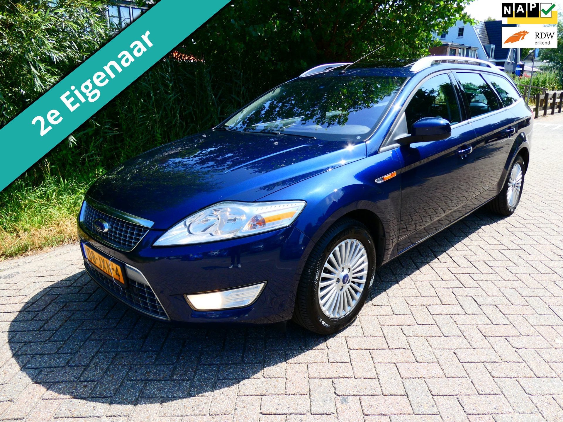 Ford Mondeo Wagon 2.0-16V Titanium 145pk 2e eig. Clima Navi, Euro 5, Gebruikt, Mondeo, Blauw