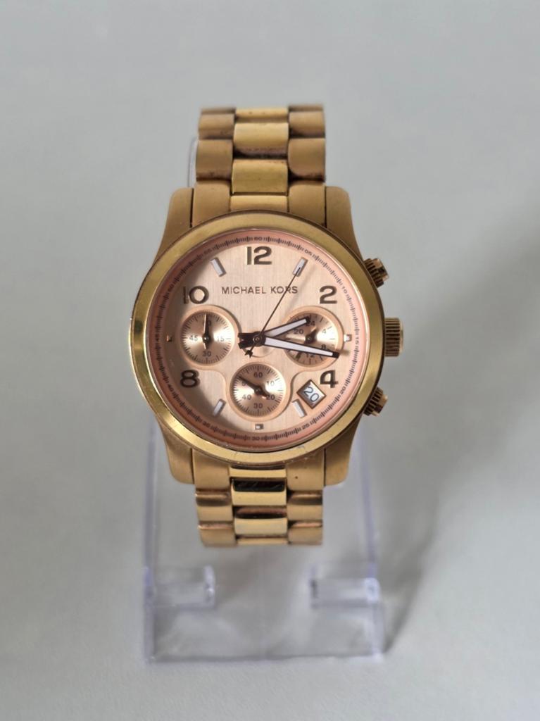 Michael Kors MK-5128, Ophalen of Verzenden, Staal, Overige merken