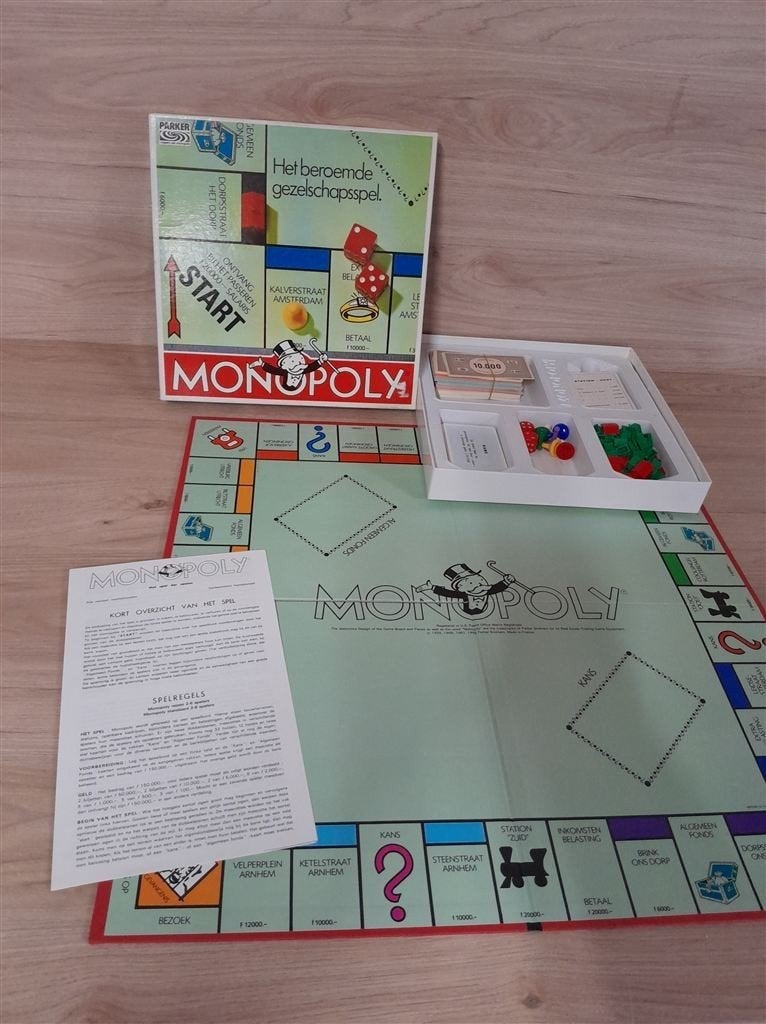 monopoly vierkante doos - s3447, Verzenden, Zo goed als nieuw