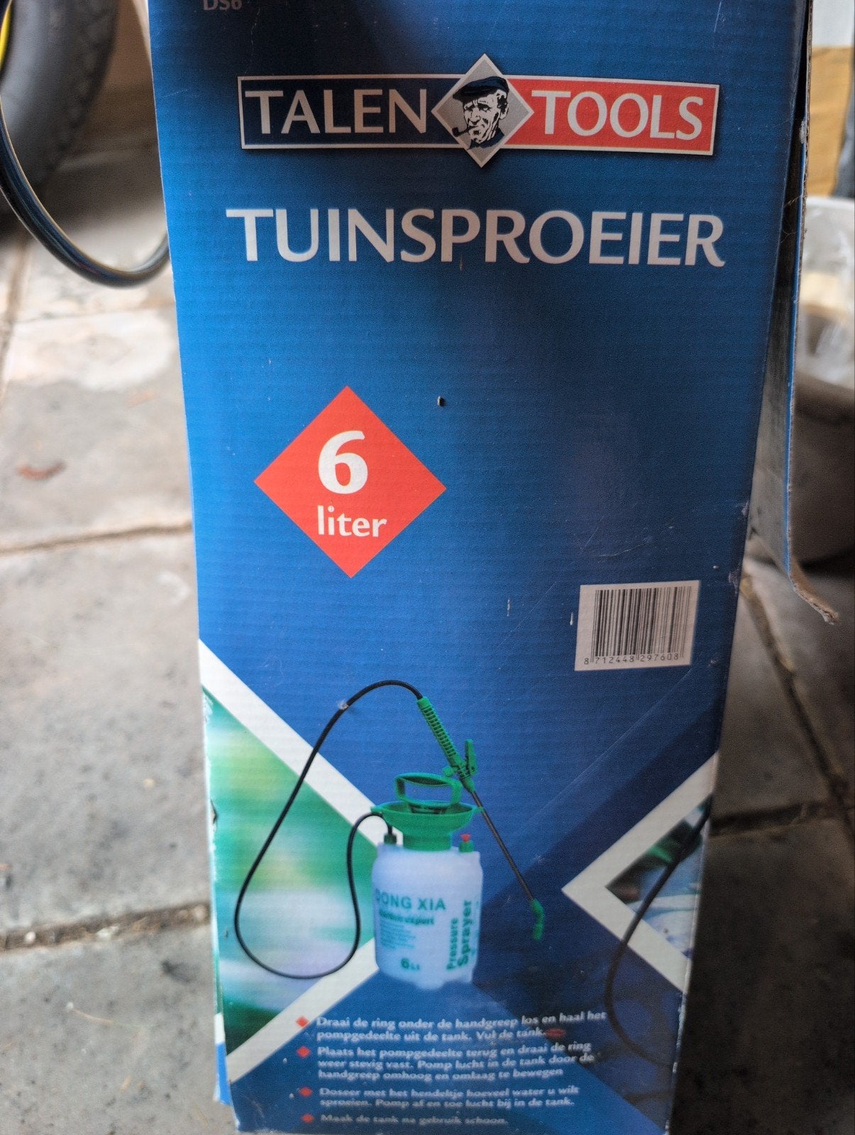 Tuinsproeier 6 liter, Ophalen