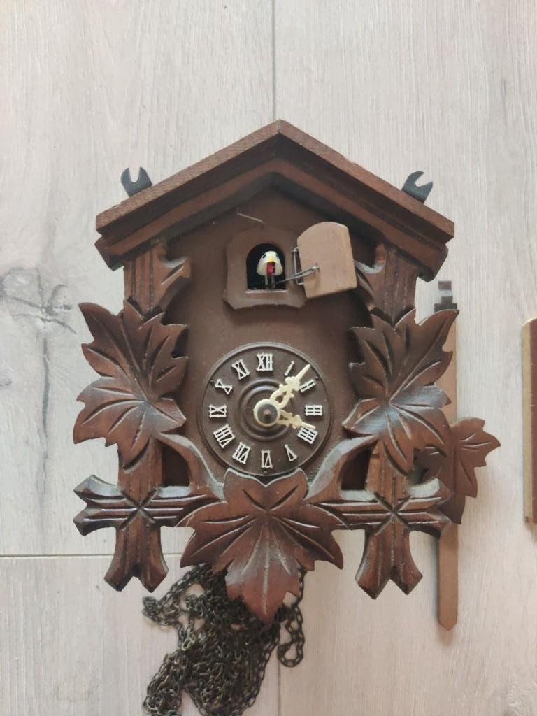 Oude koekoeksklok klok, Antiek en Kunst, Antiek | Klokken, Ophalen of Verzenden