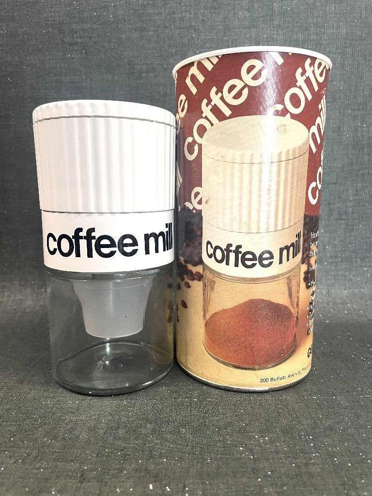 Gemco handmatige koffiemolen jaren '70 vintage, Overige typen, Kunststof, Ophalen of Verzenden, Zo goed als nieuw