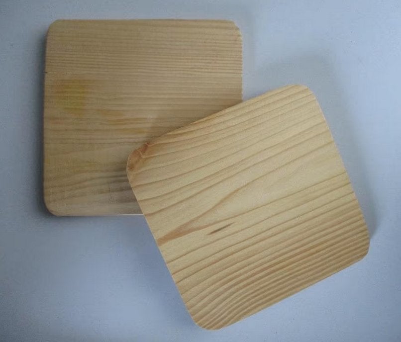 Houten onderzetters, 2 stuks, Oosterveldweg 15, 7274 DZ, Verzenden, Zo goed als nieuw, Stichting Angel's Choice