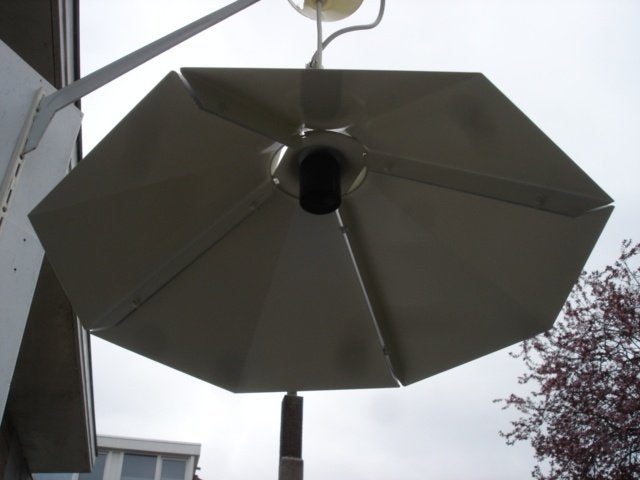 Jaren 80 Dijkstra postmoderne metalen hanglamp, Gebruikt, Postmodern, Metaal, E27 (groot)