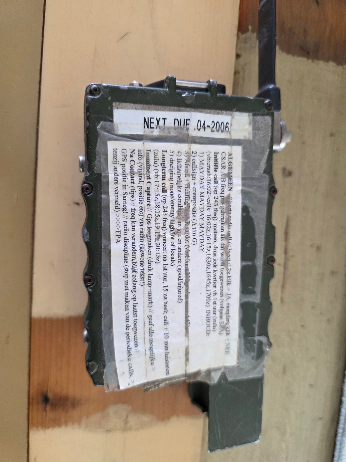 F 16 Noodbaken., Verzamelen, Luchtvaart en Vliegtuigspotten, Ophalen of Verzenden, Gebruikt, Overige typen