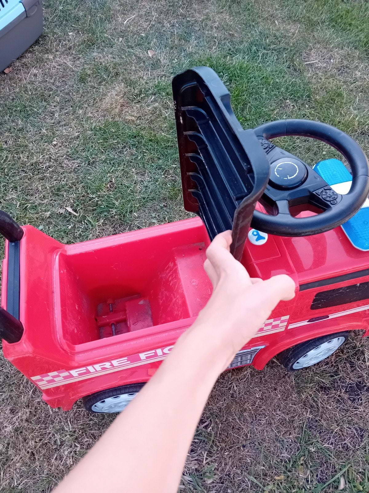 Brandweerauto loopauto voor kinderen, Ophalen, Gebruikt