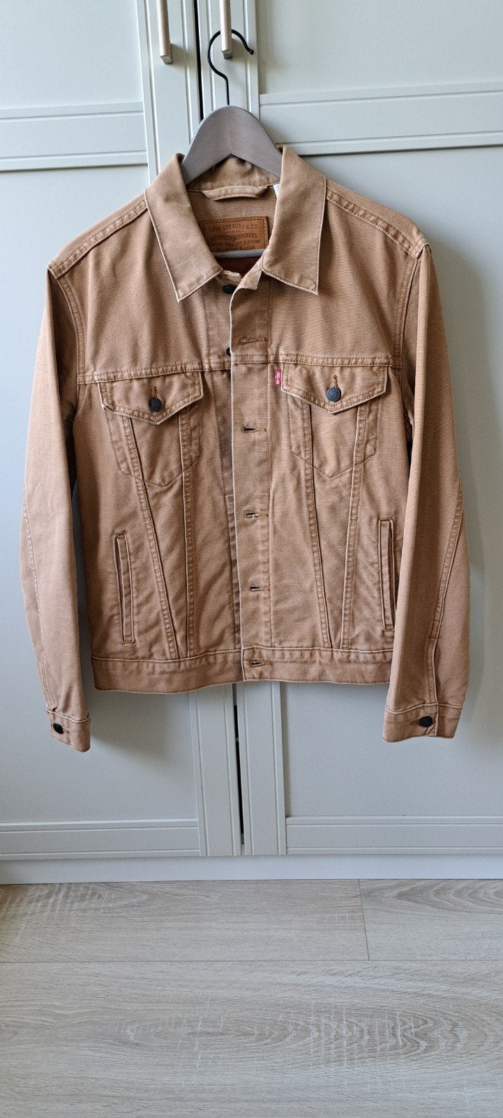 Levi's Spijkerjack - Maat M, Kleding | Heren, Levi's, Beige, Zo goed als nieuw, Halswijdte 39/40 (M)