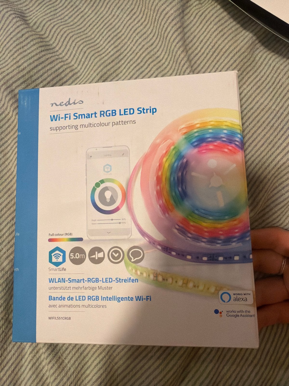 Nedis Wi-Fi Smart RGB LED Strip 5m - Multicolor, Overige merken, Kunststof, Meerkleurig, Nieuw