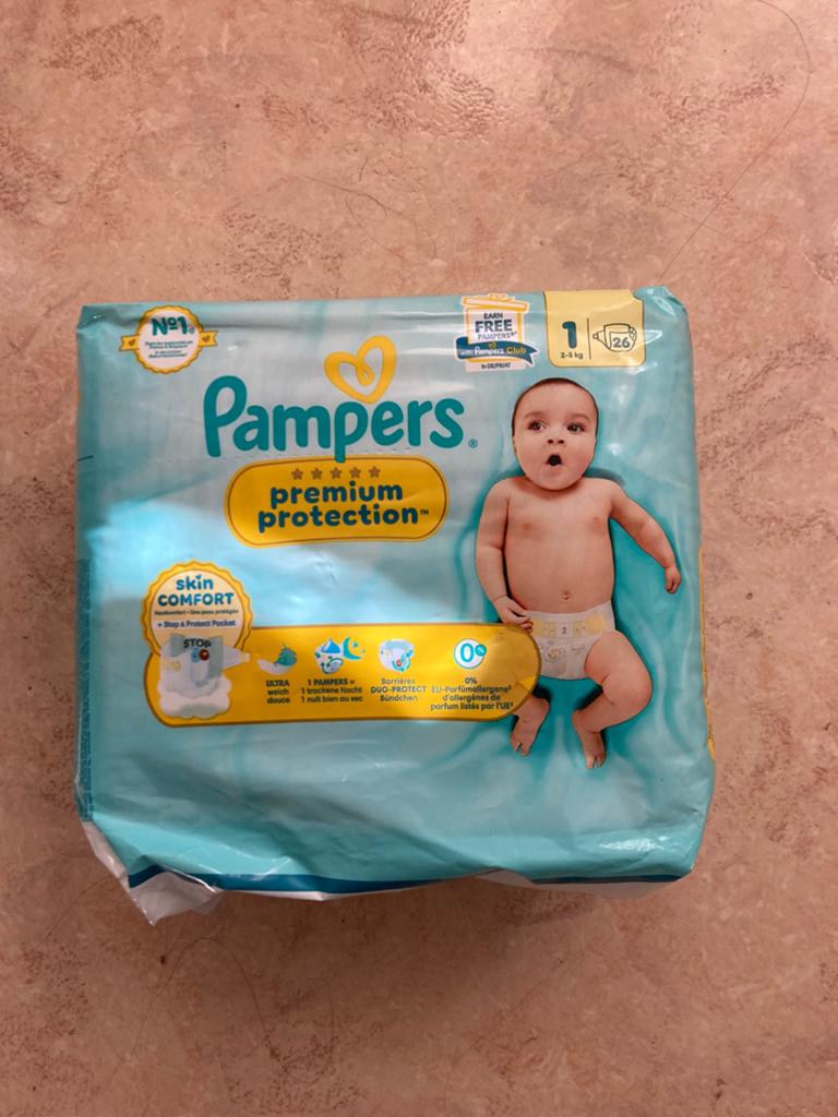 Pampers Premium Luiers 2 pakken  Maat 1 (2-5 kg) - 26 stuks, Verzenden, Nieuw