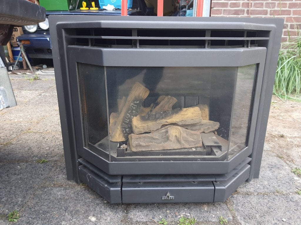 Inbouw gashaard Barbas Unica 52-400 met afstandsbediening, Ophalen, Zo goed als nieuw, Inbouwhaard, Gashaard