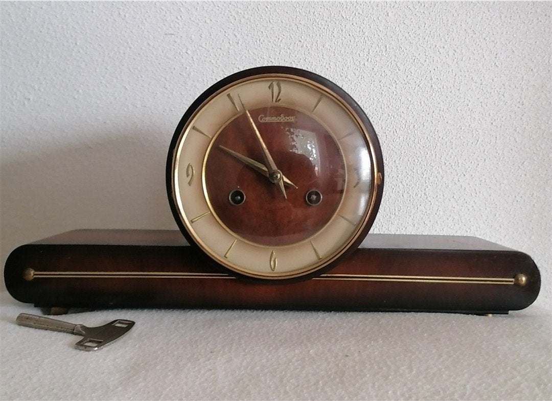 Vintage Hermle & Sohn tafelklok, Antiek en Kunst, Ophalen of Verzenden