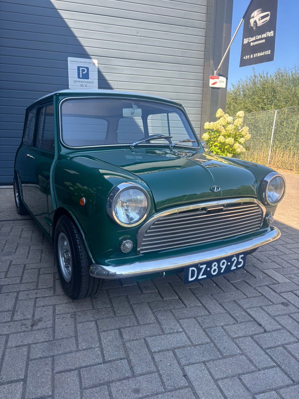 Classic mini innocentie mk2 bouwjaar 1970, Auto's, 4 cilinders, Handgeschakeld, Groen, Bruin