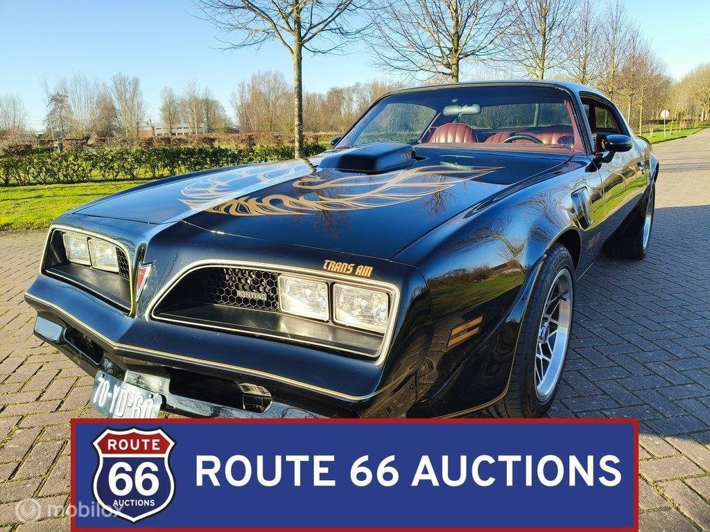 Pontiac Firebird Trans Am | 1977 | Route 66 Auctions, Auto's, Oldtimers, Pontiac, Overige carrosserieën, Zwart, Bedrijf