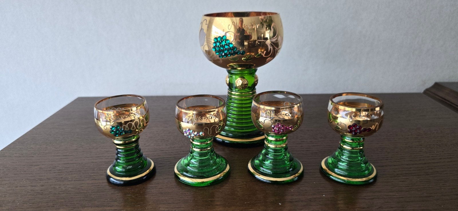 Duitse Römer glazen set, Ophalen of Verzenden