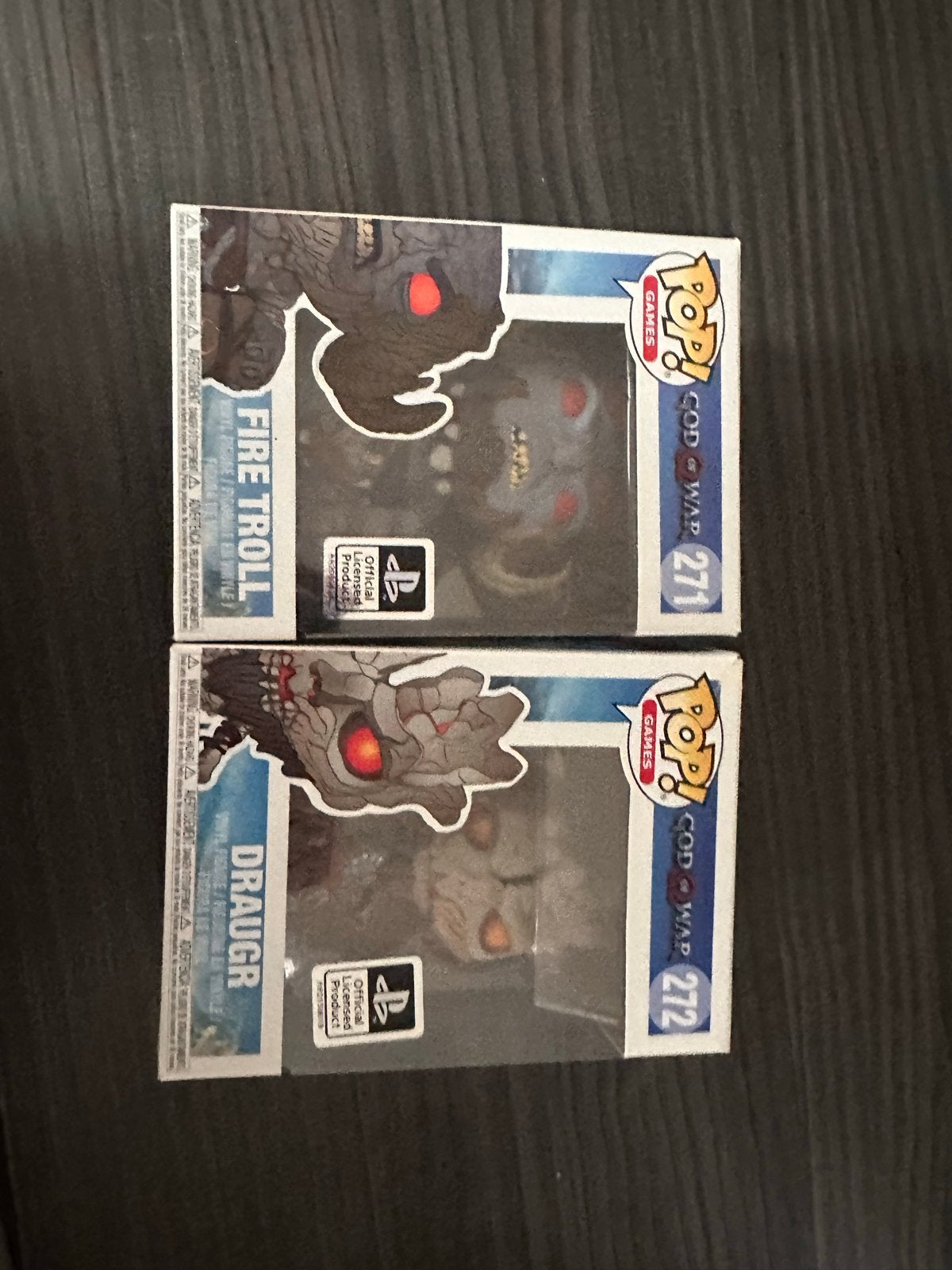 Funko Pop! God of War: Fire Troll & Draugr (271 & 272), Ophalen of Verzenden, Zo goed als nieuw