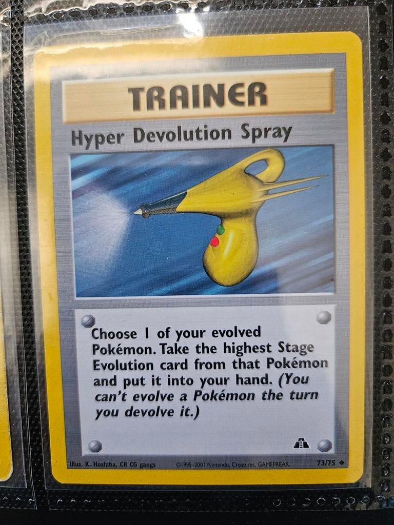 Pokemon Hyper Devolution Spray 73/75 Neo Discovery, Ophalen of Verzenden, Zo goed als nieuw, Losse kaart, Foil
