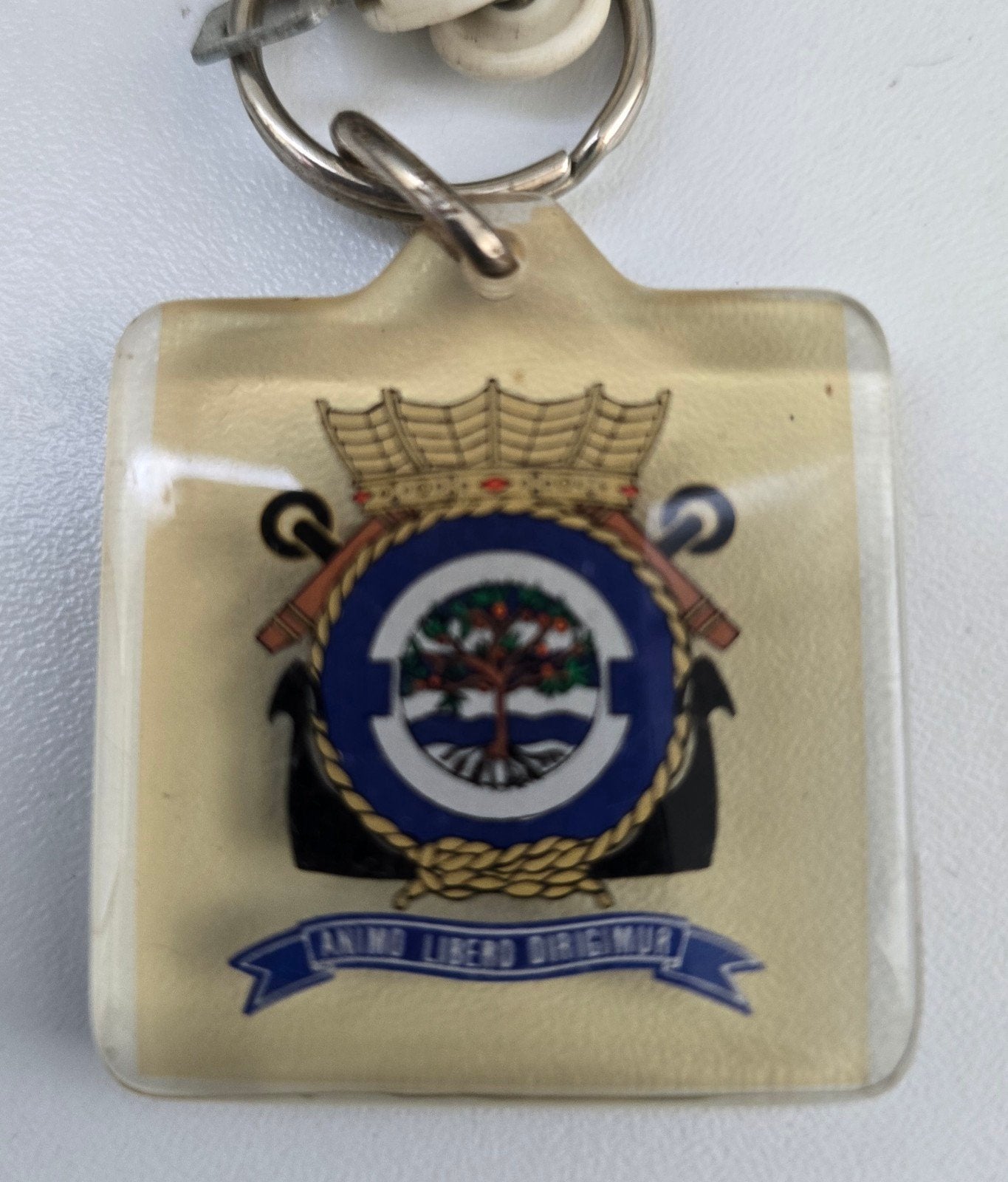 Sleutelhanger met wapen en kroon, Verzamelen, Ophalen of Verzenden, Gebruikt, Overige typen