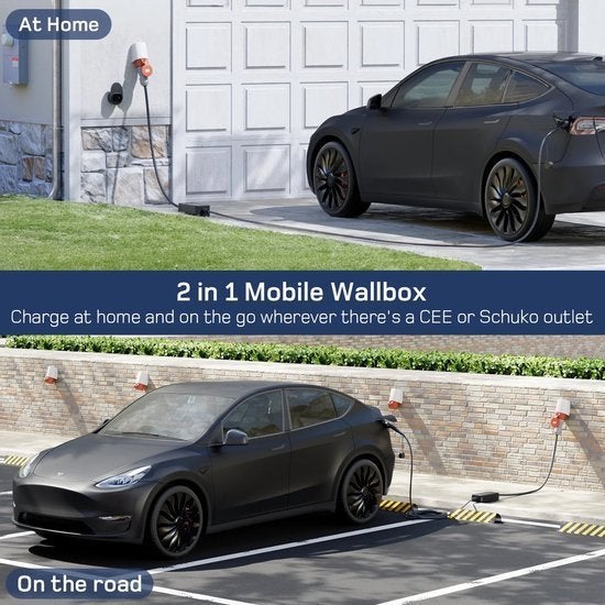 Mobiele Ev-Lader – Elektrische Auto Lader – Oplaadstation, Corvance B.V., Verzenden, Nieuw, Corvancebol@gmail.com