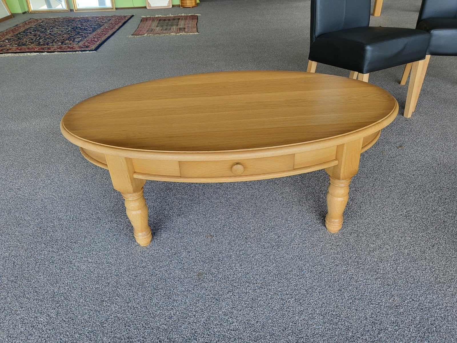 Salontafel, Huis en Inrichting, Tafels | Salontafels, Ophalen, Ovaal, 100 tot 150 cm, 50 tot 100 cm