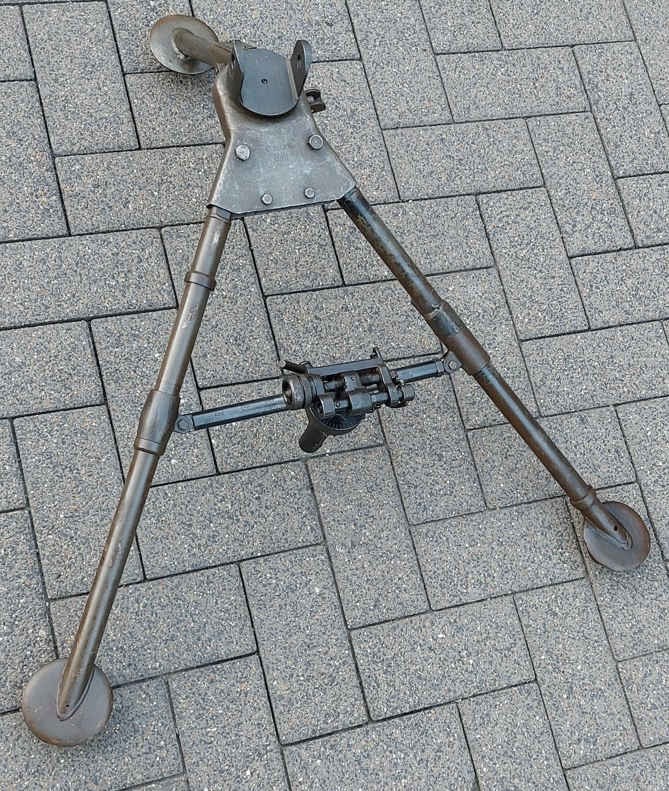 ww2 tripod affuit evans 1941  browning .30 cal, Verzamelen, Ophalen of Verzenden, Landmacht, Amerika, Overige typen