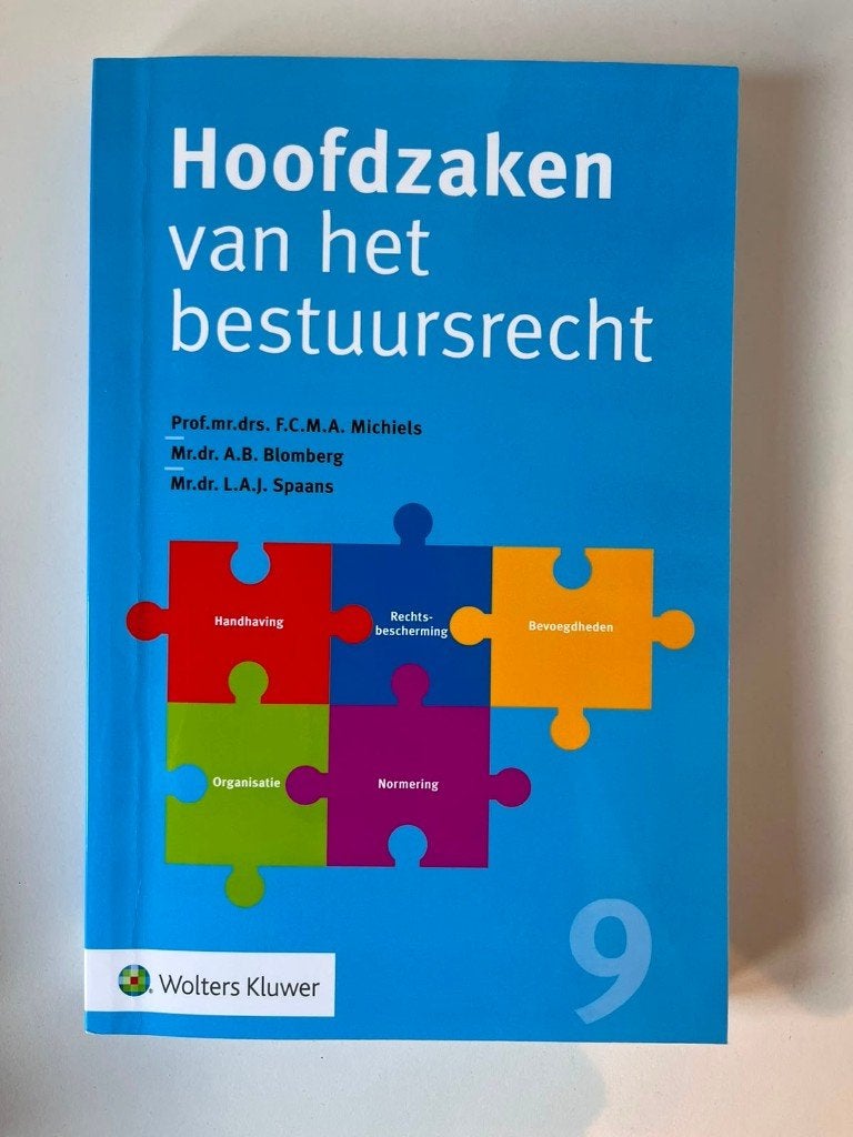 Hoofdzaken van het bestuursrecht, Boeken, Zo goed als nieuw, Wolters Kluwer, Alpha, HBO