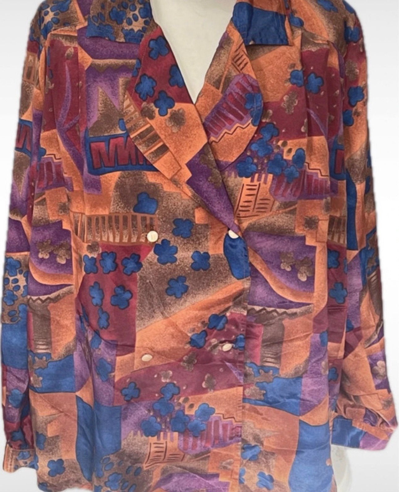 Vintage Blouse - Maat : 46, Verzenden, Zo goed als nieuw, Maat 46/48 (XL) of groter
