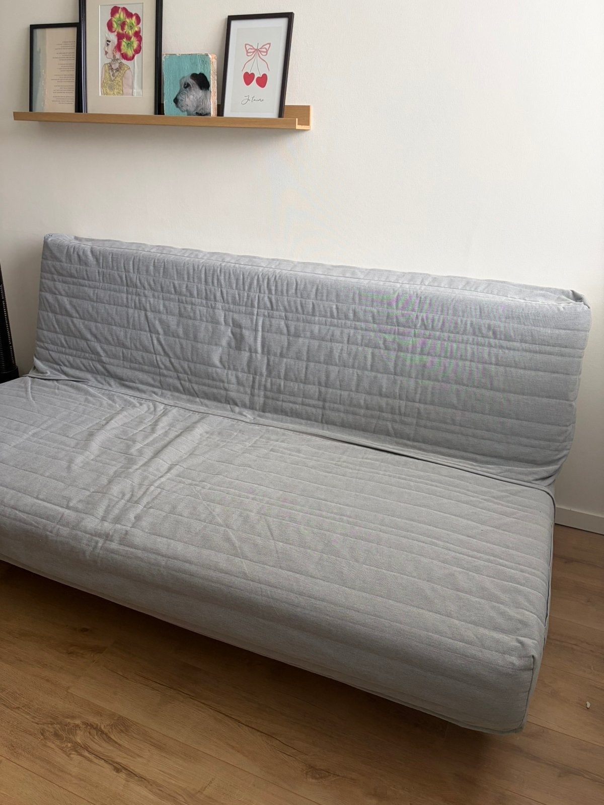 Ikea slaapbank nieuwprijs 299 euro, Ophalen, Tweepersoons, 140 cm, Zo goed als nieuw