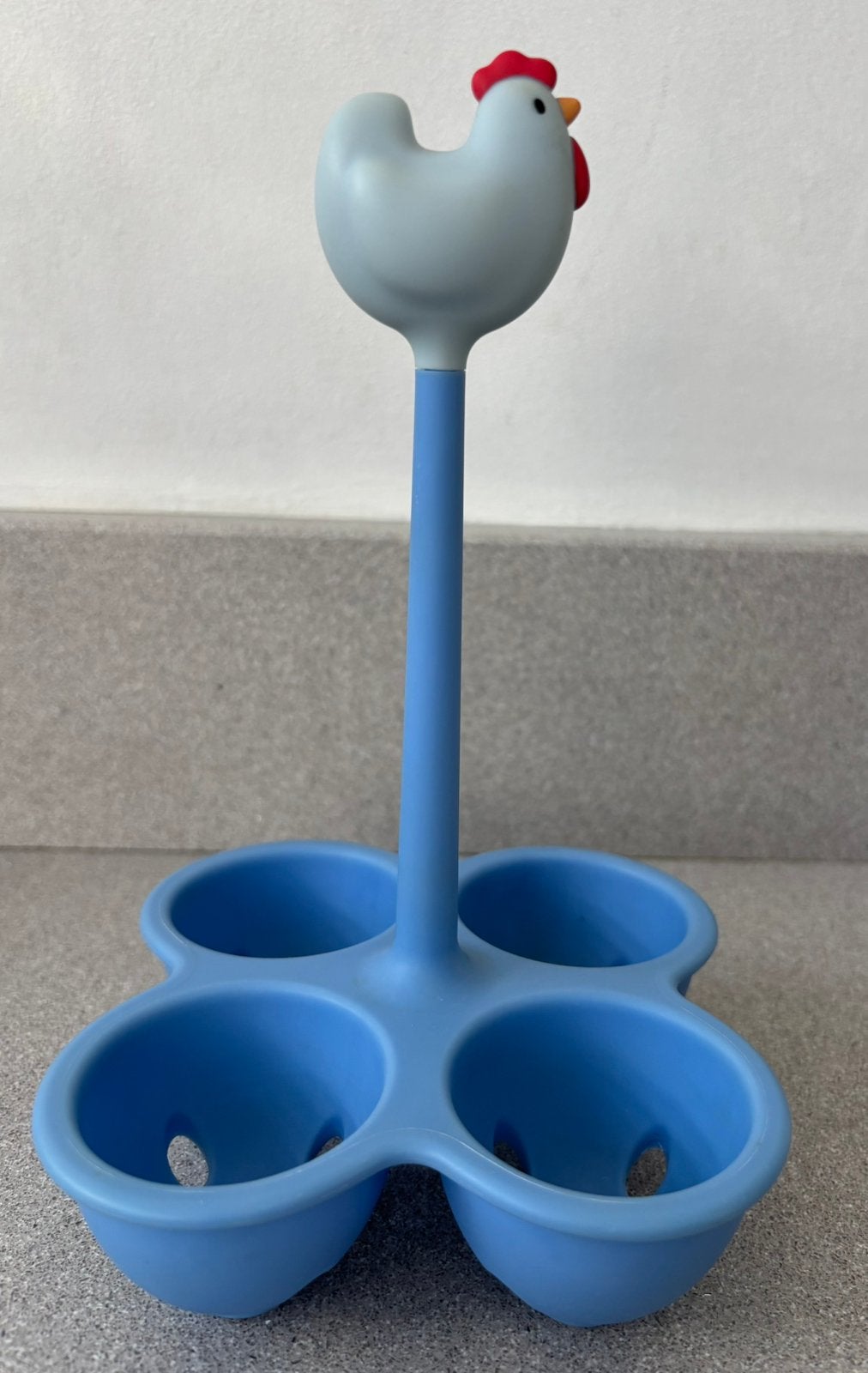 Alessi Coccodandy eierhouder blauw, Huis en Inrichting, Ophalen of Verzenden, Gebruikt, Blauw, Alessi