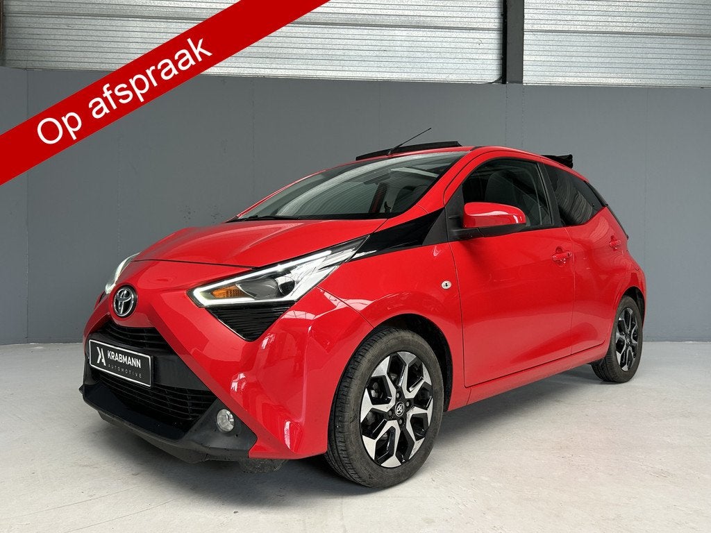 Toyota Aygo 1.0 VVT-i x-Cabrio Automaat|Carplay|Airco|Automa, Stof, Gebruikt, Zwart, 4 stoelen