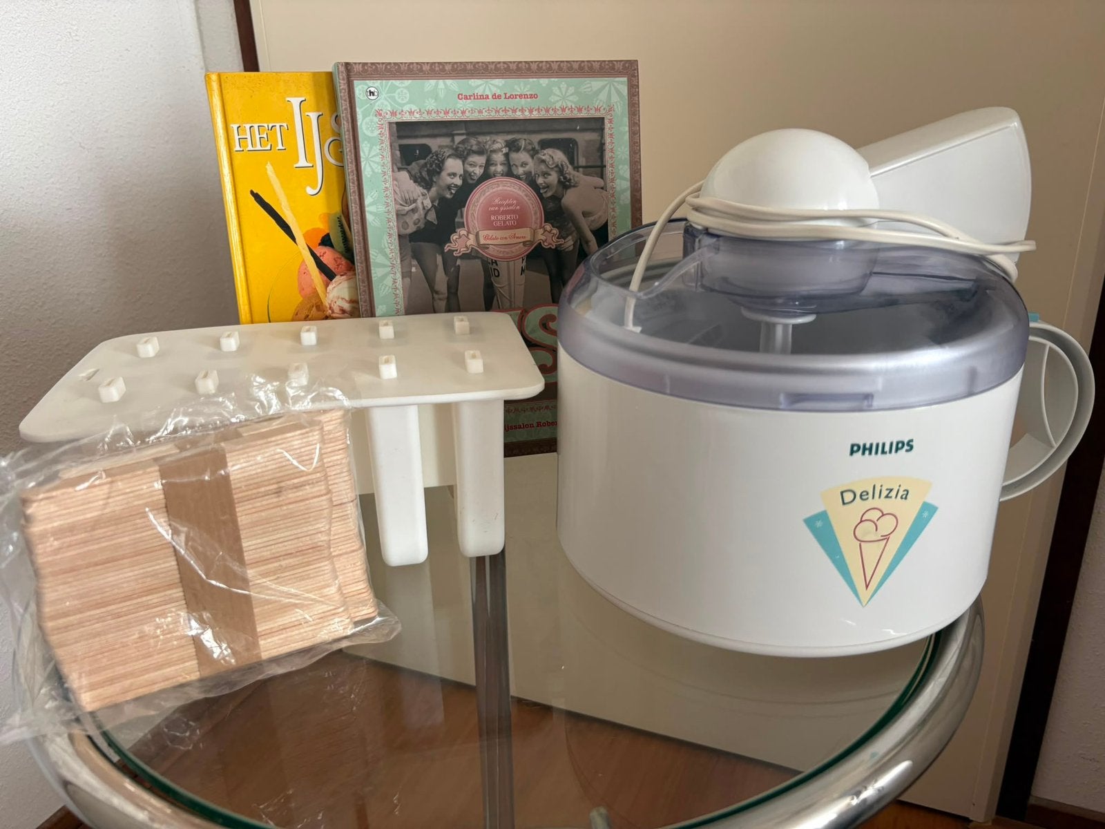 Philips delizia ijsmachine, Ophalen of Verzenden, Zo goed als nieuw