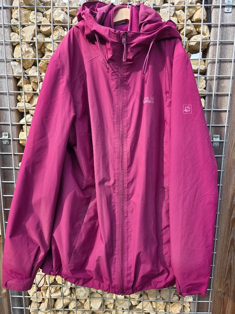 Winterjas Jack Wolfskin 3 in 1 systeem, Kleding | Dames, Paars, Maat 46/48 (XL) of groter, Ophalen of Verzenden, Jack Wolfskin