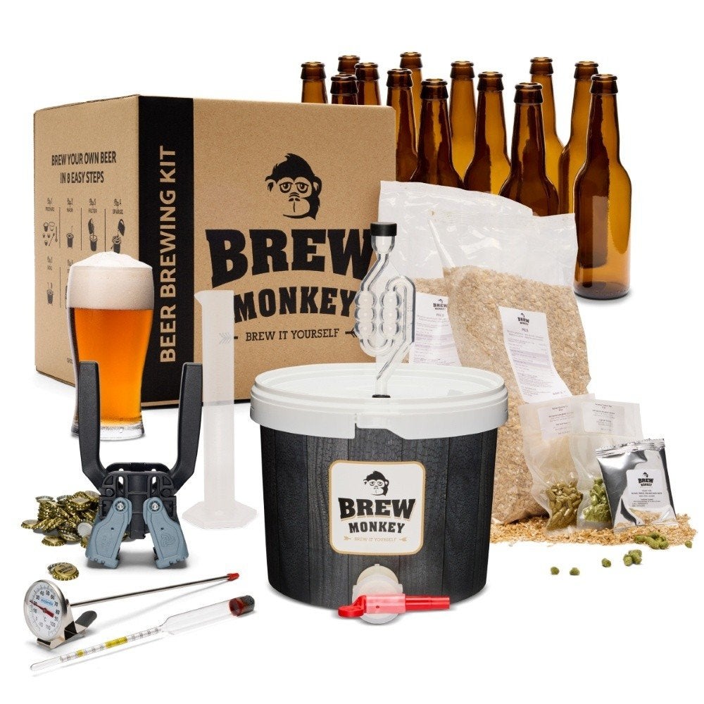 Luxe zelf Bierbrouw Pakket IPA bier van Brew Monkey, Ophalen of Verzenden, Nieuw