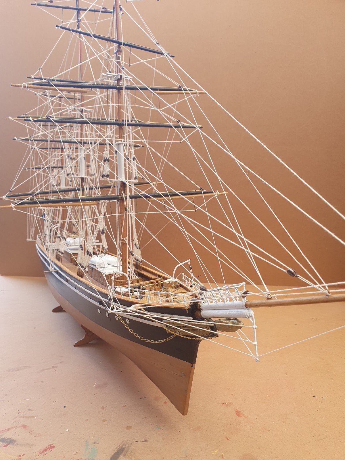 Te koop de cutty shark van hout  €120, Hobby en Vrije tijd, Modelbouw | Boten en Schepen, Ophalen