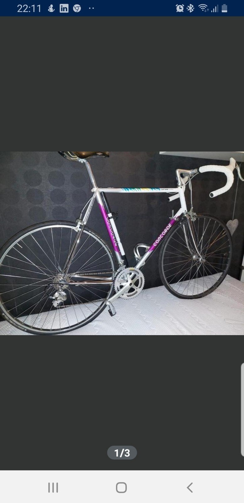 Concorde racefiets - Klassieke stijl, goede staat, Fietsen en Brommers, 28 inch, Gebruikt, 53 tot 57 cm, Ophalen