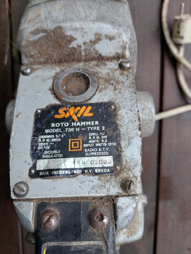 Skil Roto Hammer 736 H type 2.  Boorhamer sloophamer, Ophalen