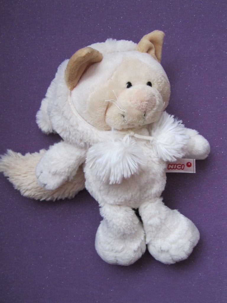 NICI Knuffel POES. 30 CM LIGGEND **Nieuw**, NICI, Nieuw, Ophalen of Verzenden, Met label