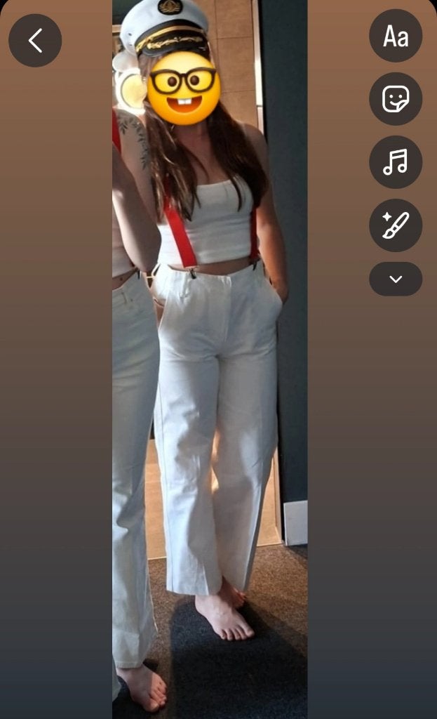 K3 originals outfit - liefdeskapitein, Overige typen, Wit, Ophalen of Verzenden, Zo goed als nieuw