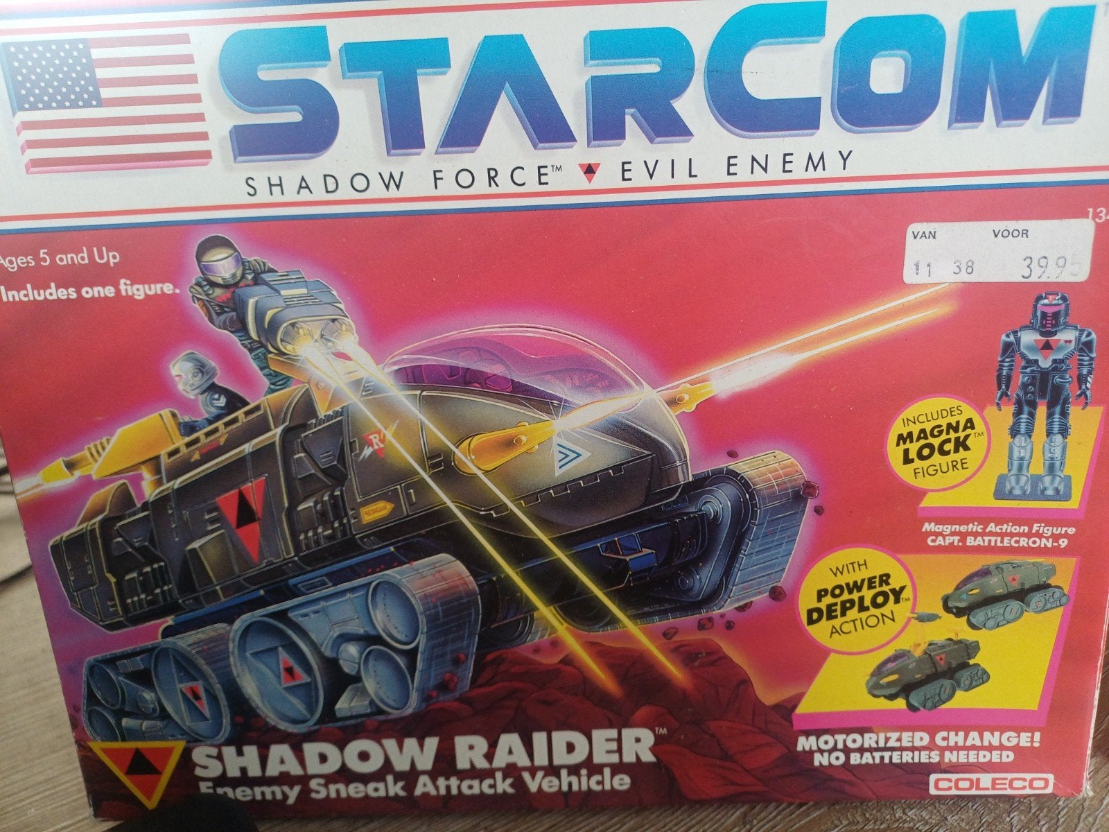 Starcom Shadow Raider - Zeldzaam Vintage Speelgoedvoertuig, Ophalen of Verzenden, Gebruikt