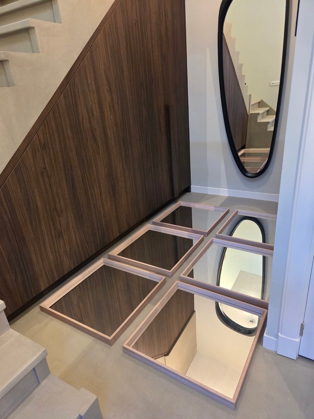 Zes Nissedal Ikea spiegels 65x65 cm - ook los te koop, Ophalen, Vierkant, Zo goed als nieuw, Minder dan 100 cm