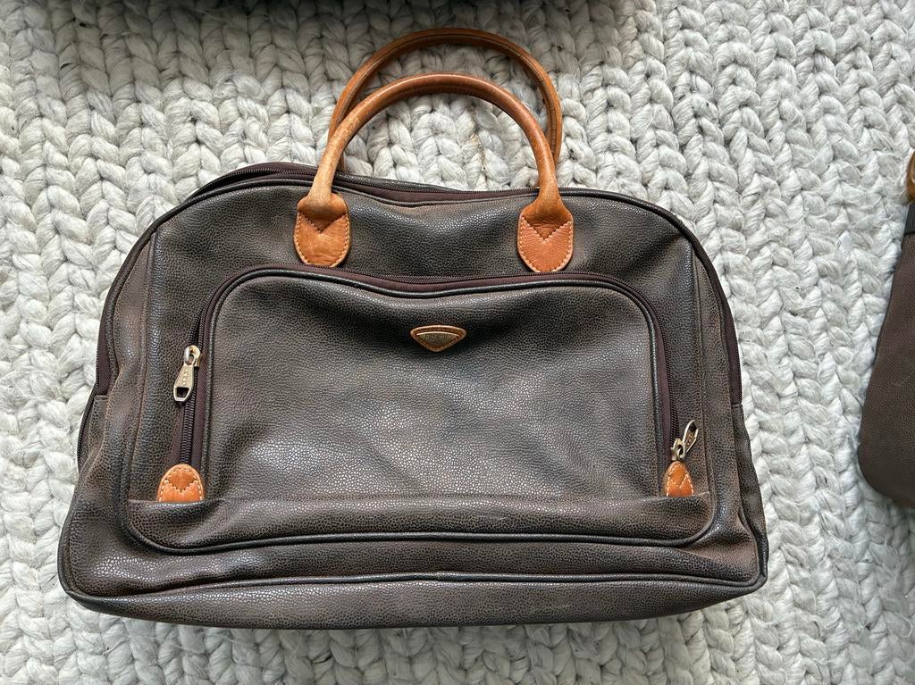 Vintage handtas heren Jumper, Sieraden, Tassen en Uiterlijk, Ophalen, Gebruikt, Bruin