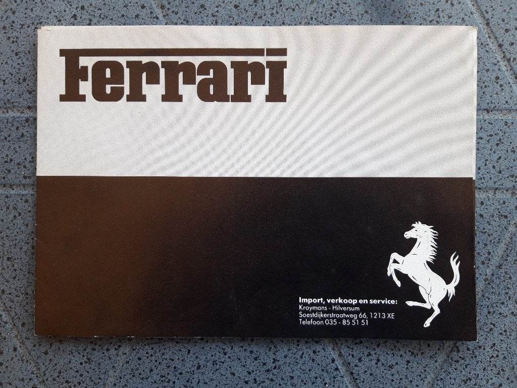 folder Ferrrari - 328 - Mondial - 412 GT - Testa Rossa, Ophalen of Verzenden, Zo goed als nieuw, Ferrari