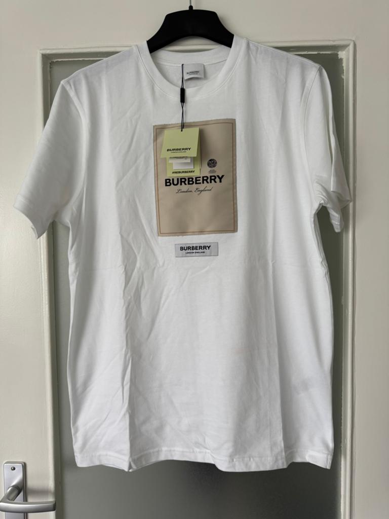 Nieuwe t-shirts van burberry, Kleding | Heren, T-shirts, Ophalen of Verzenden, Nieuw, Maat 52/54 (L), Wit