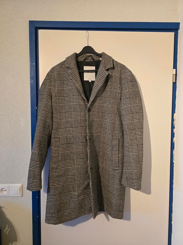 Jack & Jones winterjas maat L, Kleding | Heren, Jassen | Winter, Maat 52/54 (L), Zwart, Ophalen of Verzenden, Gedragen