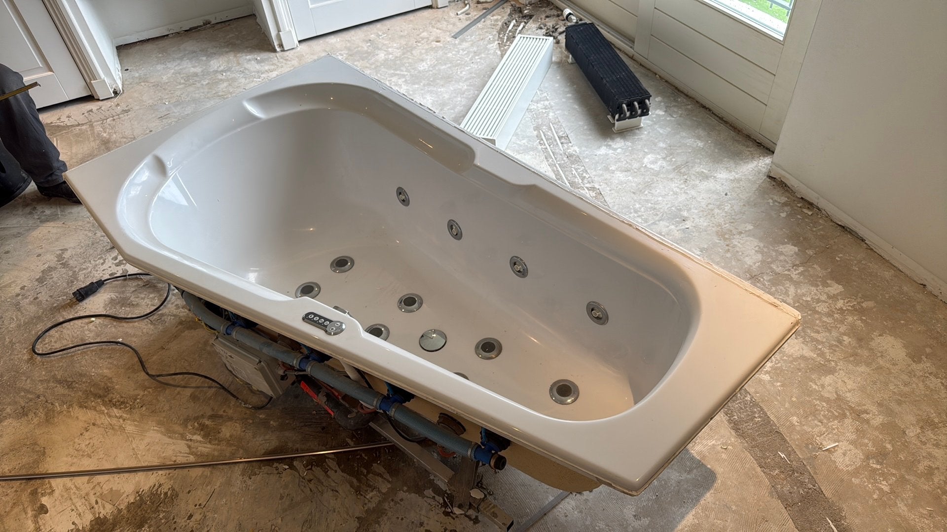 Villeroy en Boch whirpool combipool bubbelbad whisper, Ophalen, Zo goed als nieuw, Bad