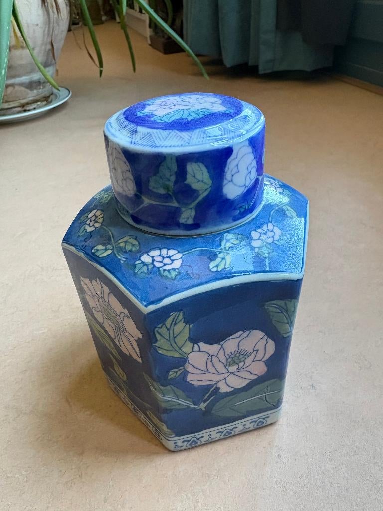 Fraaie grote gemberpot, China, Ophalen of Verzenden