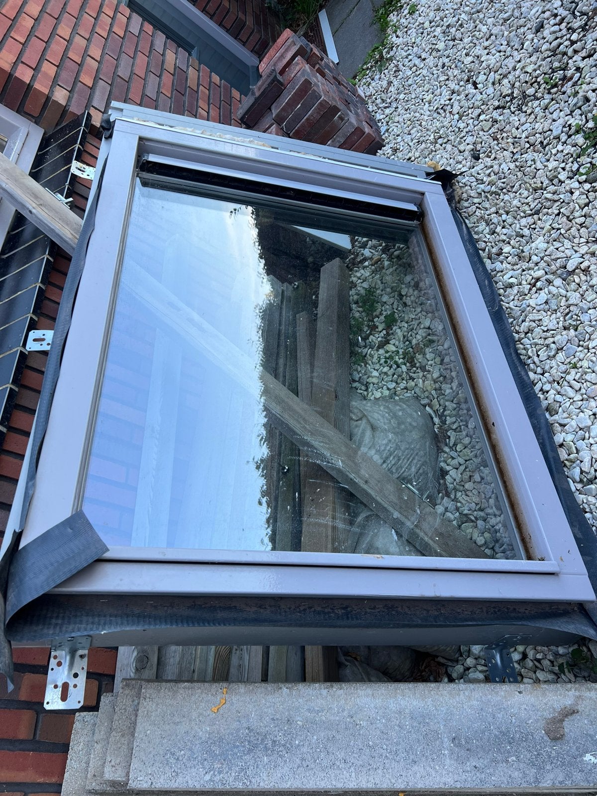 Raamkozijn compleet met HR++ glas en vensterbank, Ophalen, Gevelraam of Ruit, Gebruikt, 80 tot 120 cm